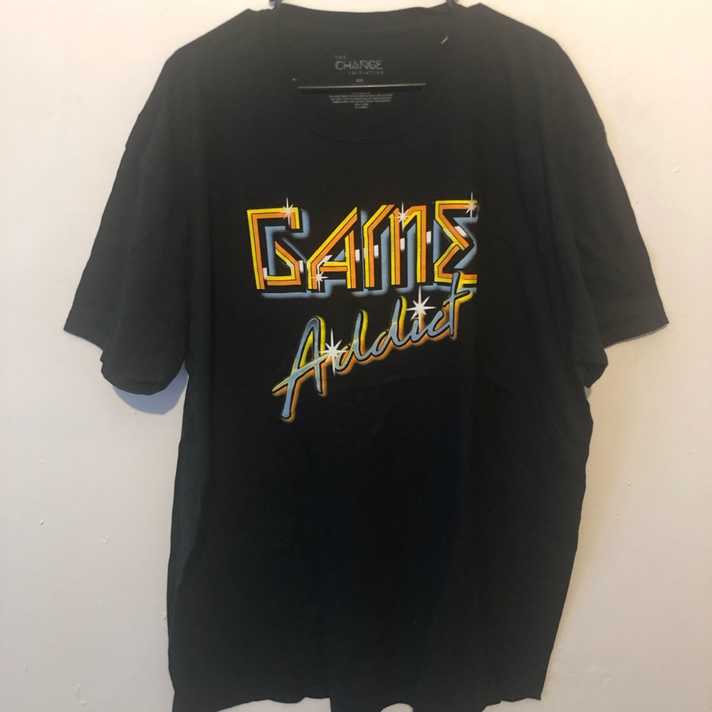 Game addict t- shirt sz XXL